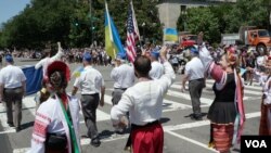 Українці вперше взяли участь в Параді на День незалежності у Вашингтоні 4 липня, 2022 р. 