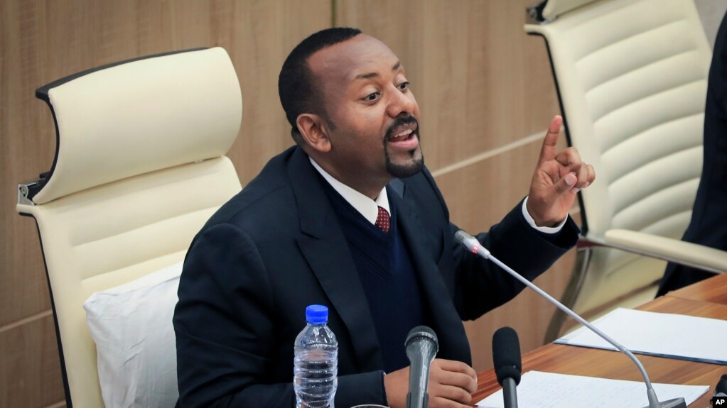 Ethiopia's Prime Minister Abiy Ahmed addresses lawmakers at the parliament in Addis Ababa, July 7, 2022.