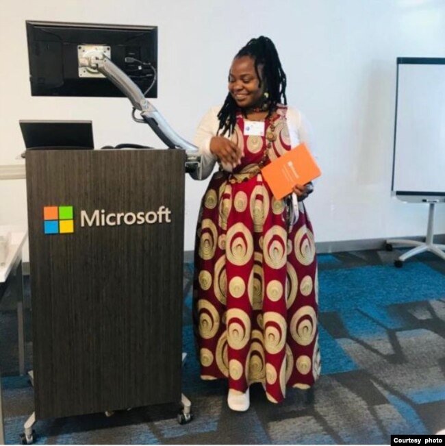 Mhlelisizo Ncube, a YALI fellow, at the University of Nevada in Reno.