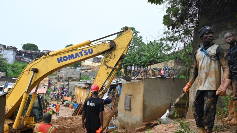 Au moins six morts dans un éboulement après des pluies diluviennes à Abidjan