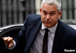 FILE - Downing Street Chief of Staff Steve Barclay arrives at 10 Downing Street, in London, Britain, May 25, 2022.