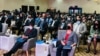 Participants are seen at the Summit on Constitutionalism and Democratic Consolidation in Africa, in a photo posted on Twitter July 6, 2022, by Botswana's President Mokgweetsi Masisi (@OfficialMasisi)