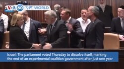 VOA60 World - Israeli lawmakers vote to dissolve Knesset, election set for Nov. 1