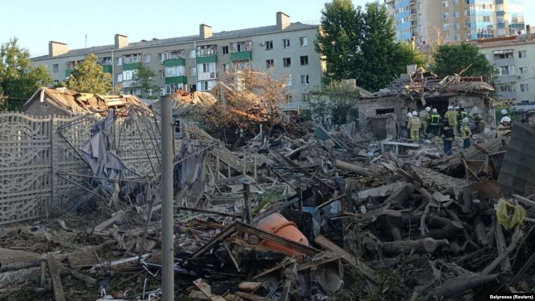 Một địa điểm bị nổ tung ở Belgorod, trong lãnh thổ Nga.