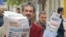 FILE - Azeri street vendors sell papers in downtown Baku, in November 2005. In the years since, the country’s print media have almost disappeared, but Azerbaijan is seeing a growth in online media. 