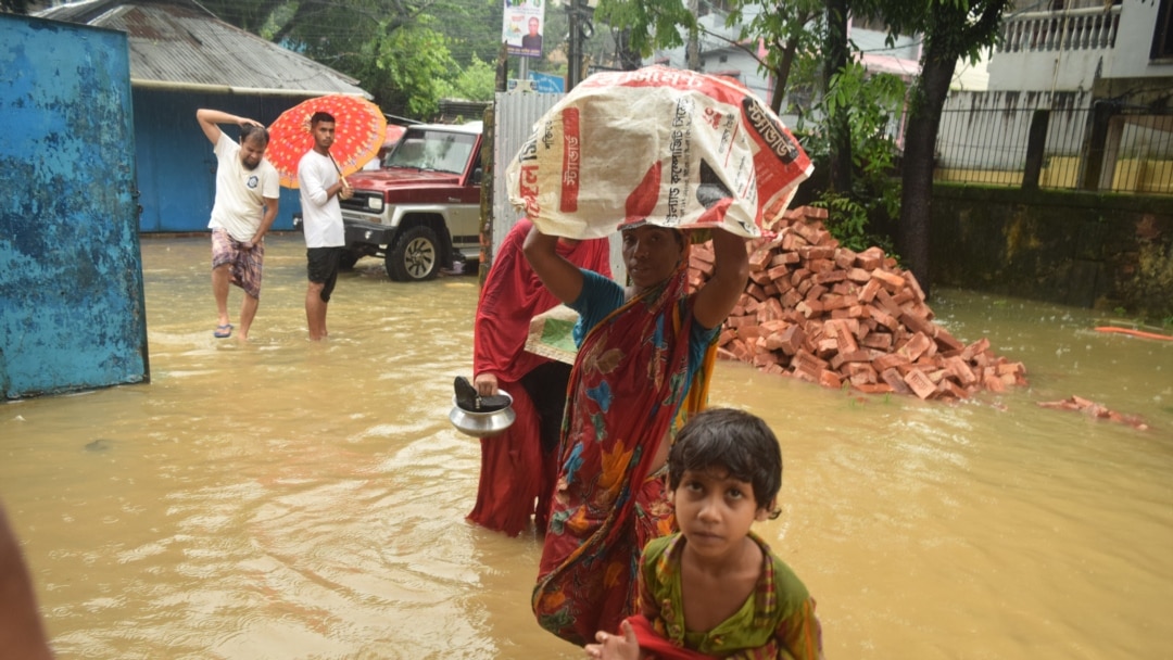 Worst Flooding in Decades Submerges Northeastern Bangladesh