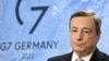 Le Premier ministre italien, Mario Draghi, lors d'une conférence de presse le 28 juin 2022 au château d'Elmau, dans le sud de l'Allemagne, à l'issue du sommet du G7. 