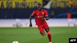 Sadio Mané lors du match retour de la demi-finale de la Champions League entre Liverpool et Villarreal CF, Espagne le 3 mai 2022.