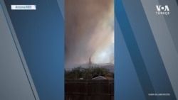 Orman Yangınında Duman Hortumu Oluştu 