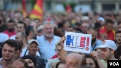 Протест во Скопје против новиот француски предлог