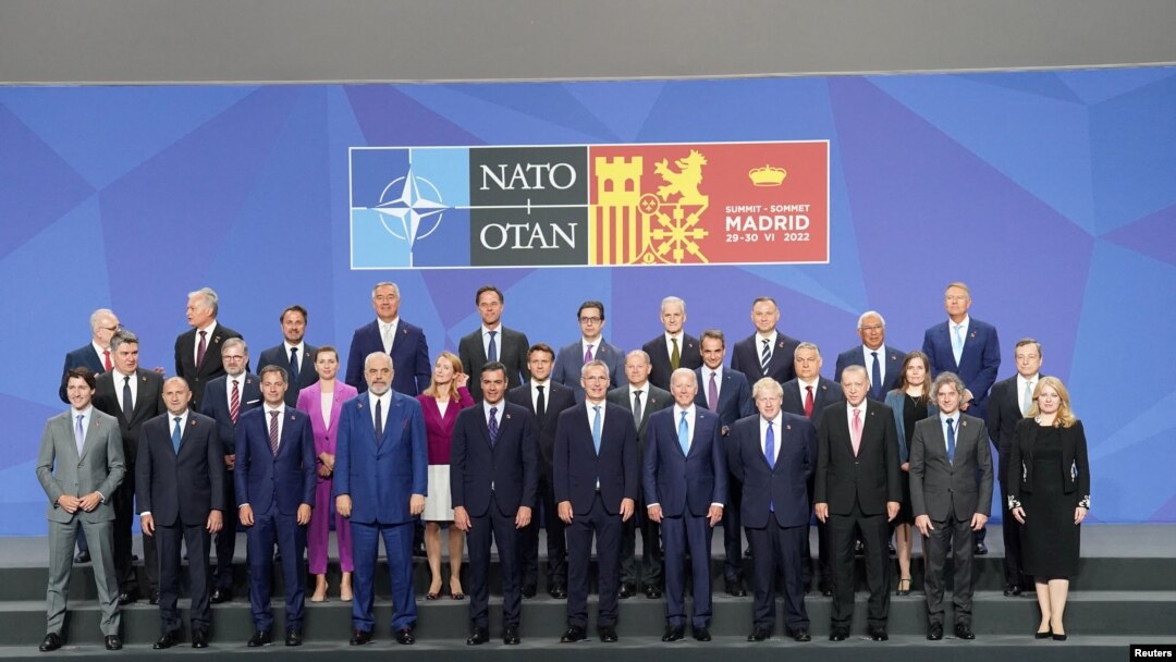 Lideri zemalja članica NATO-a na samitu u Madridu (Foto Stefan Rousseau/Pool via REUTERS)