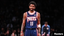 Kyrie Irving des Brooklyn Nets au Barclays Center, USA, le 10 avril 2022.