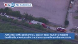 VOA60 America - At Least 46 Migrants Found Dead in Truck in Texas