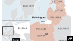 Калінінградська область на суходолі оточена країнами ЄС і НАТО