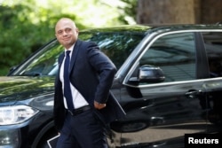 British Health Secretary Sajid Javid arrives ahead of a weekly cabinet meeting at 10 Downing Street, in London, Britain, July 5, 2022.