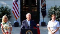 Tổng thống Hoa Kỳ Joe Biden phát biểu tại Nhà Trắng, ngày 4/7/2022.