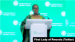 Madame Jeannette Kagame ageza ijambo ku bitabiriye Inama ya CHOGM