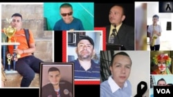 ARCHIVO - Estos son algunos rostros de fallecidos bajo custodia del Estado durante régimen de excepción. Defensores de derechos humanos cuentan al menos 132 fallecidos en el último año.
