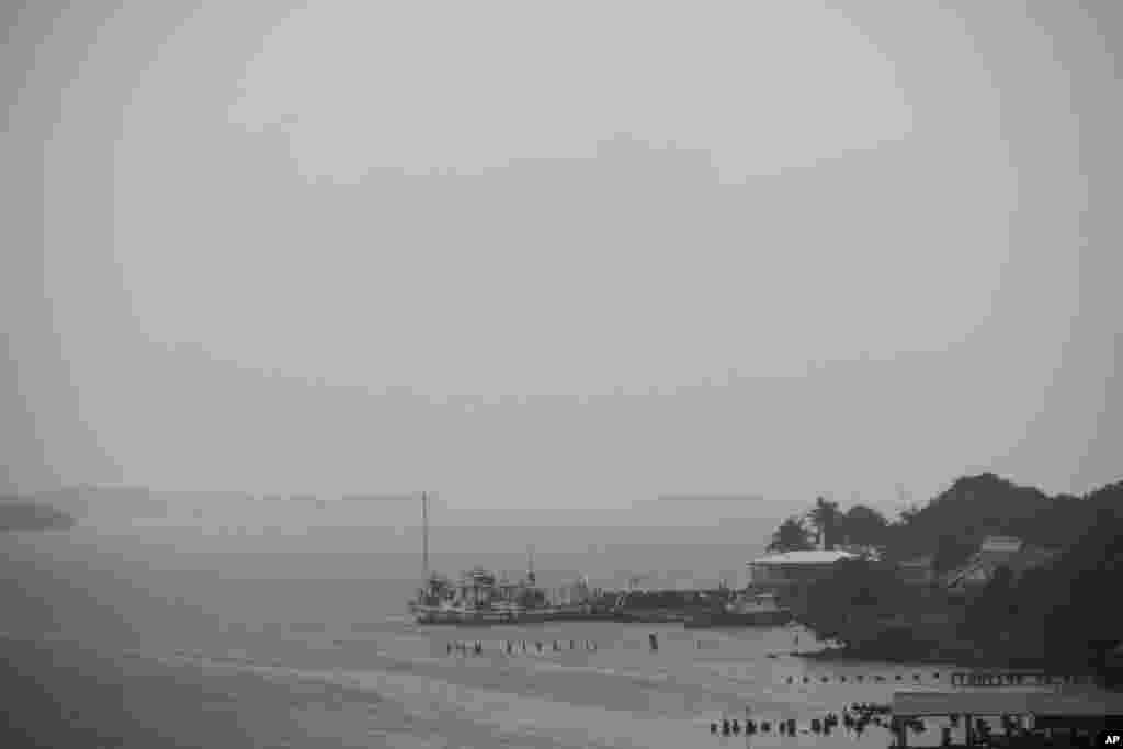 El cielo nublado debido a la tormenta tropical Bonnie en Bluefields, Nicaragua, el viernes 1 de julio de 2022. &nbsp;