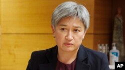 FILE - Australian Foreign Affairs Minister Penny Wong in Wellington, New Zealand, June 16, 2022.