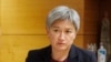 FILE - Australian Foreign Minister Penny Wong talked in Wellington, New Zealand on June 16, 2022. Wong is encouraging countries with “influence” on Russia to help the latter end the conflict in Ukraine.