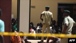 Recaptured inmates are seen inside the Kuje Medium Prison in Abuja, Nigeria on July 6, 2022, after suspected Boko Haram gunmen attacked the Kuje Medium Prison.