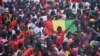 FILE: Guinea's ruling junta said transition towards civilian rule would be done in accordance with "the will of the people". The statement came in defiance of international pressure for President Alpha Conde's release and a six-month timetable for elections. Taken 9.18.2021