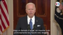 Biden llama a mantener protestas pacíficas ante decisión sobre Roe v. Wade.