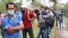 Migrantes nicaragüenses en la frontera de Costa Rica. Cortesía.