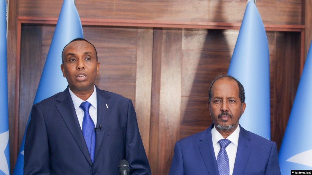 Ra'iisal Wasaare Xamse Hamse iyo Madaxweyne Xasan Sheekh Maxamuud