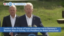VOA60 America - G7: Biden announces a $600 billion infrastructure initiative