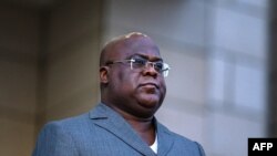 FILE: The President of the Democratic Republic of the Congo Felix Tshisekedi at the Ntare Rushatsi Palace in Bujumbura. Taken May 21, 2022