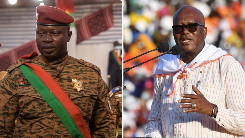 Le chef de la junte du Faso s'entretient avec le président renversé, Roch Kaboré