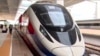 This frame grab from Lao National TV video footage taken on Oct.16, 2021 via AFPTV shows the Lane Xang bullet train at the Vientiane Railway Station in Vientiane, Laos. A new $6 billion Chinese-built railway line opened in Laos on Dec. 3, 2021.