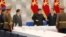 North Korean leader Kim Jong Un attends a convocation of the Expansion of the Central Military Commission of the Workers' Party of Korea in this photo released by the country's Korean Central News Agency (KCNA) June 23, 2022.