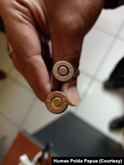 Dua butir peluru AK 47 diamankan dari kawasan Bandara Wamena dari salah satu penumpang.