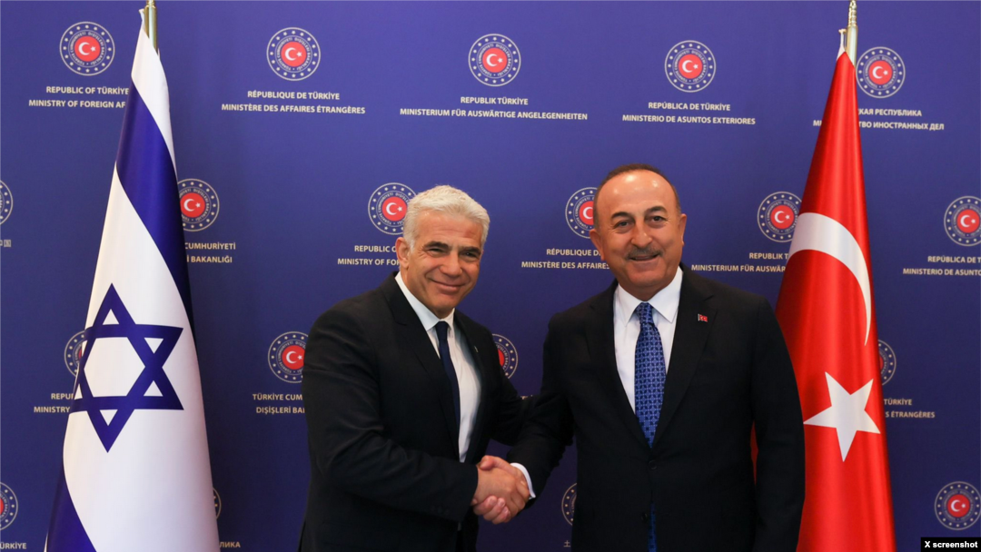 Dışişleri Bakanı Mevlüt Çavuşoğlu ve İsrail Dışişleri Bakanı Yair Lapid