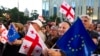 Georgians Hold Mass Rally for EU, Urge Government to Quit