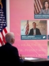 Američki predsednik Džo Bajden na virtuelnom sastanku sa guvernerima američkih država (Foto: REUTERS/Tom Brenner)