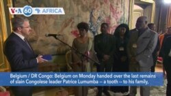 VOA60 Africa - Belgium Returns Lumumba’s Remains to Family