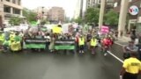 En Washington, DC cientos salieron a marchar por el derecho al aborto