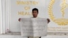 FILE - Keo Somony filed a petition against the decision behind his employment termination at the Ministry of Health, in Phnom Penh, Cambodia, on June 22, 2022. (Nem Sopheakpanha/VOA Khmer)