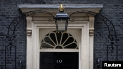 A view of 10 Downing Street in London, July 7, 2022. 