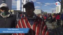 Manifestante indígena ecuatoriano: "Nosotros todos somos de Ecuador"