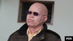 William Masapi, a representative of people with albinism said the sentence serves as an education tool to those who attack people with albinism. (Lameck Masina/VOA)