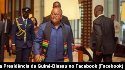 Úmaro Sissoco Embaló, Presidente da Guiné-Bissau, em Acra, Gana, 3 Julho 2022