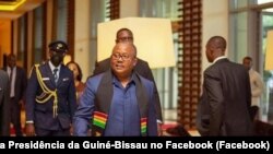 Úmaro Sissoco Embaló, Presidente da Guiné-Bissau, em Acra, Gana, 3 Julho 2022