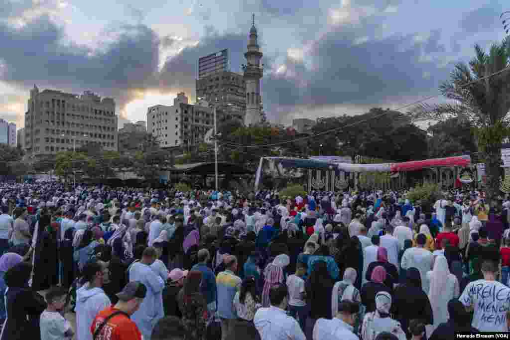 Marking the end of the annual Hajj pilgrimage in Saudi Arabia, Eid al-Adha is the second major holiday in Islam following Ramadan&#39;s Eid al-Fitr, or the &#39;Festival of Breaking the Fast.&#39; Cairo, July 9, 2022. (Hamada Elrasam/VOA)