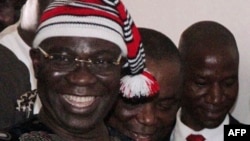 FILE - Nigerian politician Ike Ekweremadu leaves a courtroom in Abuja, June 27, 2016.