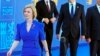 La ministre britannique des Affaires étrangères, Liz Truss, arrive au sommet de l'OTAN à Madrid, en Espagne, le mercredi 29 juin 2022. 